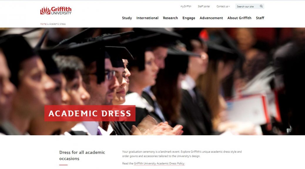 Academic dress - Griffith University