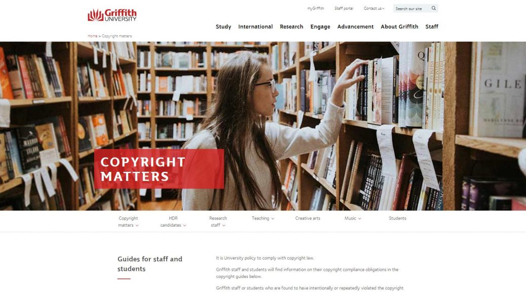 Copyright matters - Griffith University