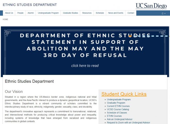 UCSD Ethnic Studies Department